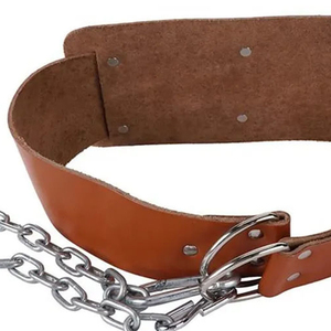 Adjustable Gym Training Waist Support Leather Dipping <b>Belts</b> High Quality Customized Leather Dipping <b>Belt</b> - Product Image 5