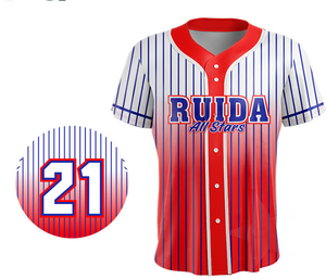 Camiseta de Béisbol Personalizada al por Mayor, Camiseta de Béisbol para Equipos de Animadoras con Pedrería, Nuevo Diseño de Alta Calidad - Product Image 5