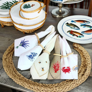 Serviettes en tissu brodées pour usage domestique Accessoires de serviettes élégants - Product Image 6