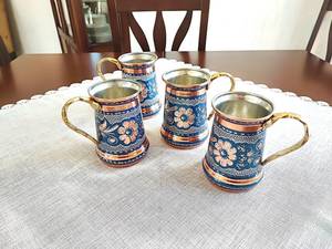 Handmade <b>copper</b> <b>cup</b>, pure <b>copper</b> mug, moscow mule mug,17 oz beer mug, hand painted <b>copper</b> drinkware, birthday gift <b>copper</b> gift - Product Image 5