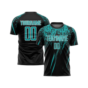 Camisetas de Fútbol de Manga Corta Sublimadas OEM con Logotipo Personalizado, Antibacterianas, de Secado Rápido, Transpirables, de Tela de Poliéster para Club - Product Image 6