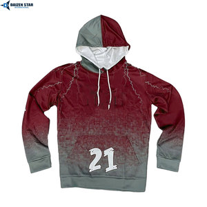 OEM Winter Sports Hoodie Moisture Wicking Fitness Pullover with Embroidery & Digital Printing Polyester/Cotton for Gym Workout - Product Image 5