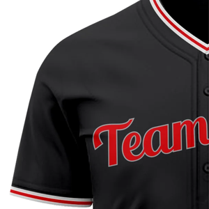 Premium Baseball Jersey Button <b>Down</b> Short Sleeve Athletic Sports Uniform Lightweight Breathable Team Training Shirt - Product Image 4