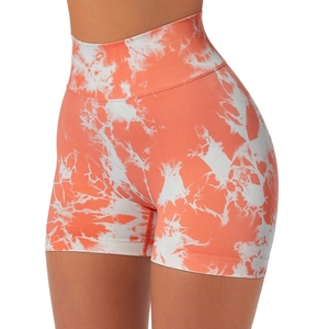 Shorts Deportivos de Alta Calidad para Mujer, Shorts de Compresión para Gimnasio, Yoga, Shorts Lisos Teñidos para Chicas, Venta al Por Mayor - Product Image 1