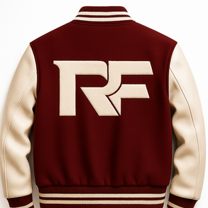 Custom Varsity Jacket Mens Wool Body Genuine Leather Sleeves Embroidered Logo Letterman Jacket OEM Wholesale - Product Image 2