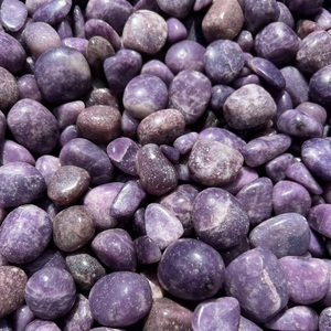 Natural Purple Lepidolite Tumbled <b>Stones</b> Irregular Shape DIY Healing Crystal Reiki Meditation Stress Relief Wholesale Chakralume - Product Image 5