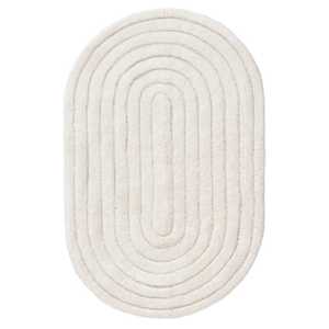 Designer Oval Tufted Cotton Bath Mats Softest Anti-Slip Bathroom Mat Softer Attractive Machine Made Economical Price ITHL - Product Image 1