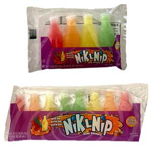 Bonbons Nik L Nip en bouteille de cire, remplis de sirop de maïs, bonbons rétro à boire, en vrac, pack de fête, vente en gros, bonbons amusants, USA, pour la vente au détail - Product Image 6