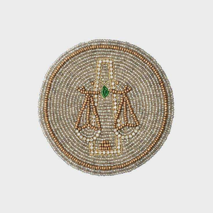<b>Beaded</b> Embroidery <b>Coaster</b> Bohemian Style 300mm Diameter 5mm Thickness High Durable Home & Hotel Party Use Table Mat - Product Image 6