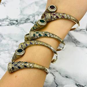 Ottoman Turkish Handmade Silver <b>Ruby</b> <b>Bracelet</b> Vintage Women's Jewelry Bohemian Fashion Jewelry Handmade Bulk Product - Product Image 4