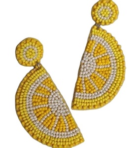 Premium Quality Seed Bead Embroidery <b>Earrings</b> Multi-Beaded <b>Earrings</b> Women Festive Party Jewelry At Best Price Beaded <b>Earrings</b> - Product Image 1