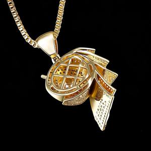 Pendentif Hip Hop Bling Iced Out en laiton avec zircon cubique pour homme - Product Image 5