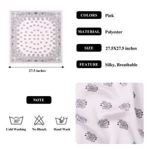 Pañuelo de Cabeza de Satén Personalizado, Tipo Seda, para Mujer, Venta al Por Mayor OEM - Product Image 4