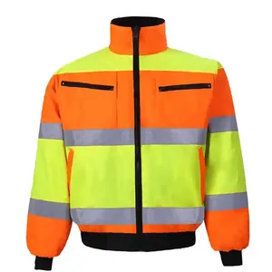 Vêtements de travail, veste de travail réfléchissante de sécurité, veste de chantier, veste de sécurité réfléchissante - Product Image 1