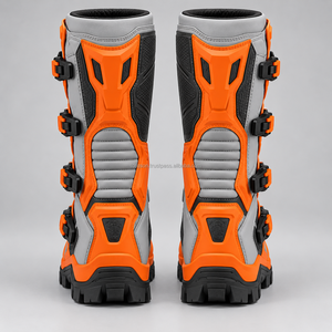 Bottes de moto longues, chaussures de moto personnalisées, design de sécurité en cuir durable, couverture étendue, bottes de moto longues - Product Image 4