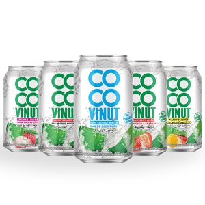 Muestra gratis 330ml Coco Vinut 100% agua de coco con zumo de fresa proveedor al por mayor Etiqueta Privada OEM ODM HALAL KOSHER - Product Image 5