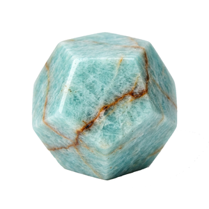 Piedra de Amazonita Natural en Forma de Dodecaedro, Cristal Geométrico, Dodecaedro de Ágata, Gema Curativa, Venta al Por Mayor - Product Image 3