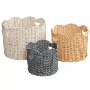 Handwoven Rattan <b>Basket</b> New Design 2026 Trend Natural Eco Friendly Storage Organizer Home Decor Wholesale Factory - Product Image 2