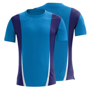 Chemise décontractée sportive pour homme, blanche et violette unie, à double boutonnage, col en V, imprimée par transfert thermique, à manches courtes, séchage rapide, 100 % coton - Product Image 6