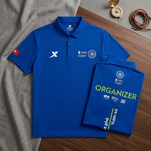 Camiseta Polo Personalizada para Organizador de Maratón, Uniforme de Personal para Eventos de Secado Rápido, OEM ODM - Product Image 3