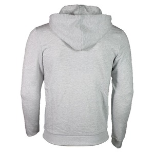 Vente en gros Sweat à capuche zippé rouge uni personnalisé pour homme, en molleton mélangé, vierge, pour l'entraînement, style streetwear, OEM - Product Image 3