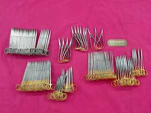 Portaagujas Manuales de Microagujas Más Vendidos, Punta TC de 16 cm, Anillos de Carburo de Tungsteno Dorados, Juego de Instrumentos Quirúrgicos con Certificación CE - Product Image 5