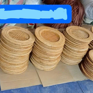 จานรองอาหารหวายสานมือแท้สไตล์เรียบง่าย ขนาด 33 นิ้ว ผลิตในเวียดนาม สำหรับตกแต่งครัวสไตล์โบโฮ 99 โกลด์ ดาต้า - Product Image 3