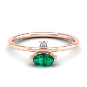 Bague de mariage REYES Solitaire en argent sterling 925 avec moissanite pour femme, bijou de luxe avec pierre précieuse émeraude, cadeau de fiançailles, joaillerie fine - Product Image 5