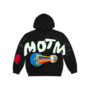 Sudadera con capucha para hombre con cremallera completa, estampado en relieve, estilo oversize, chaqueta streetwear, gráfico personalizado en relieve, forro polar grueso, proveedor mayorista OEM - Product Image 3