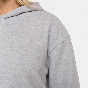 Ensemble 2 pièces pour femmes, survêtement streetwear hiver-été, ensembles de sweats à capuche et pantalons en coton épais 100%, vêtements de sport décontractés à épaules tombantes - Product Image 3