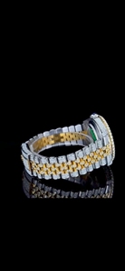 Reloj Mecánico de Lujo con Incrustaciones de Diamantes, Esfera con Números Arábigos, Correa de 20 mm, Visualización de Fecha, Reloj de Pulsera para Hombre - Product Image 4