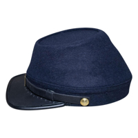 Gorras Kepi de Lana Americana de la Más Alta Calidad con Bordado de Patrones, Gorras Kepi de Estilo Americano de Reproducción