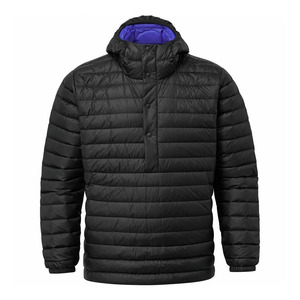 Chaqueta Acolchada con Capucha para Hombre, Diseño Color Block, Invierno, Casual, Resistente al Viento, Relleno Grueso de Poliéster, Corte Regular, Cierre de un Solo Botón - Product Image 6