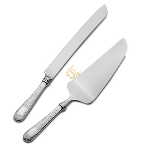 Classic Cake Server for Home Hotel Restaurant Wedding Knife Server Cake Tool <b>Bakeware</b> Decorative Modern Design Metal Cutlery <b>Set</b> - Product Image 1