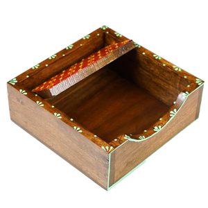 Boîte à mouchoirs en bois élégante pour le rangement des serviettes en papier sur le bureau, décoration pour la maison, le salon, la salle à manger, l'hôtel, le restaurant, la table - Product Image 5