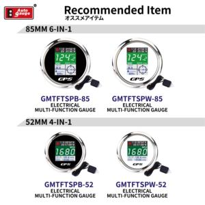 52mm Black TFT <b>Digital</b> LCD GPS for Auto Meter New <b>Speedometer</b> ODOMETER Trip Latitude Longitude Gauge for Marine Yacht 12V 24V - Product Image 6