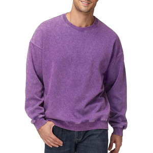 Nueva Sudadera Juvenil de Algodón Lavado Estilo 2026 - Marca de Moda, Top Holgado y Desgastado de Gran Gramaje para Hombre, Ropa Casual - Product Image 3