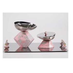 Juego de quemadores de incienso árabe Mabkhara Elite, soporte artesanal para Bakhoor en latón, acero y aluminio para decoración del hogar árabe - Product Image 6