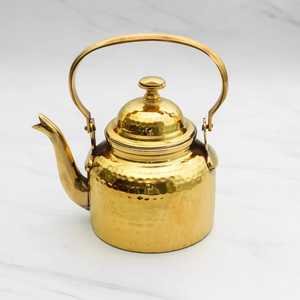 Modern Premium Gold Finish Stainless Steel Double Wall Whistling Eco-Friendly Stovetop <b>Tea</b> Kettle Ergonomic Serving <b>Pot</b> Coffee - Product Image 5