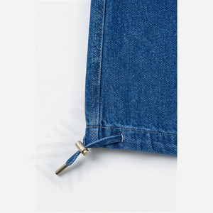 กางเกงยีนส์ทรงตรงขาตรงแบบสวมใส่สบาย น้ำหนักเบา ผ้าเดนิม 100% คอตตอน สีพื้น มีกระเป๋าคาร์โก้ ทรงหลวมสำหรับผู้ชาย เหมาะสำหรับฤดูใบไม้ผลิ ขายส่ง - Product Image 6