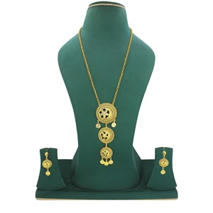 Conjuntos de joyería de boda turca collar de flores joyería chapada en oro joyería 24K chapado en oro Dubai collar y pulsera conjunto indio - Product Image 6