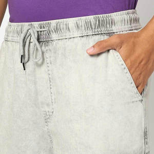 Shorts en jean pour homme en coton lavé, coupe droite, durables, pour usage quotidien, style décontracté - Product Image 5