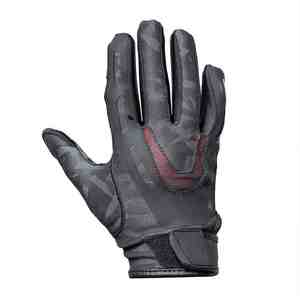 Gants de football américain personnalisables de haute qualité, à doigts entiers, avec sangle de poignet réglable, compatibles écran tactile, en latex antidérapant et imperméables - Product Image 2
