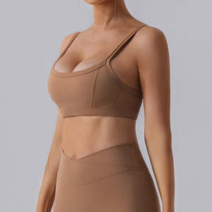 Nuevo sujetador deportivo para mujer, para gimnasio, fitness y yoga, transpirable, de secado rápido, con soporte medio. - Product Image 4