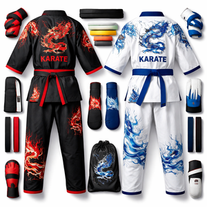Uniformes de Karate Personalizados al por Mayor, Fabricante OEM para Pedidos al por Mayor - Proveedor Directo de Fábrica, 100% Algodón/Poliéster, Cierre Frontal Rápido - Product Image 5