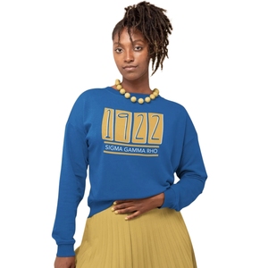 Pull personnalisé Sigma Gamma Rho 1922 unisexe, col rond, tricot doux, décontracté, vêtements universitaires SGRho, personnalisable - Product Image 1