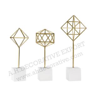 Base de mesa de escultura de aluminio moderna para decoración de hogar y oficina Diseño único Artesanía de metal para hotel y espacio vital - Product Image 1