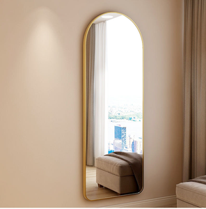 Aluminum Alloy Full Length Body Floor Mirror Wall Hanging Fitting Mirror - Product Image 1