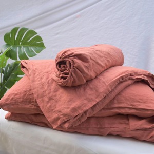 Parures de draps plats et ajustés de qualité supérieure pour hôtels, broderie hôtelière, 100 % coton européen - Product Image 5