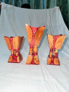 ที่ใส่เทียนไม้และเรซิ่นคุณภาพพรีเมียม ราคาประหยัด ตกแต่งโต๊ะอย่างมีสไตล์ ให้แสงเทียนอ่อนโยนอบอุ่น โดย AALIYAN IMPEX - Product Image 3